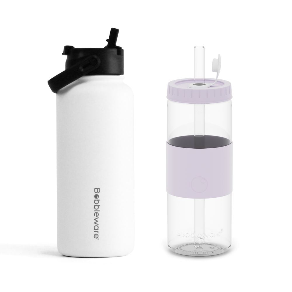 bobbleware reusable bubble tea tumbler and insulated bottle 