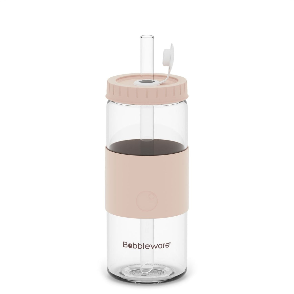 Reusable Straw Tumbler Glass 16oz/500ml -Violet