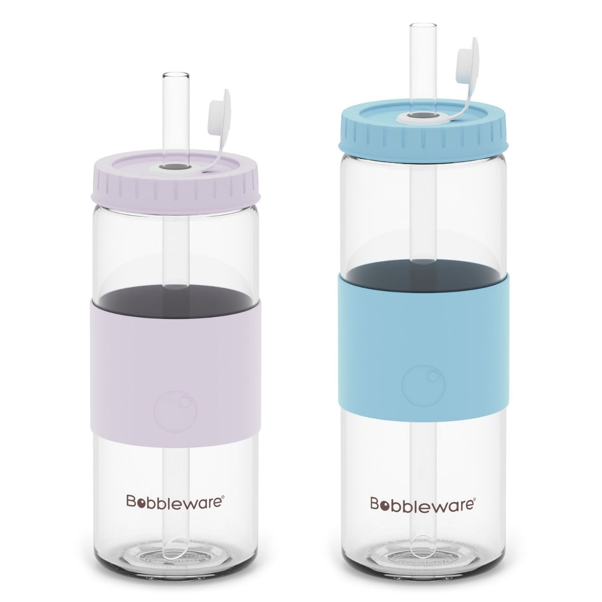 Bundle 500ml & 700ml Glass Reusable Straw Tumbler