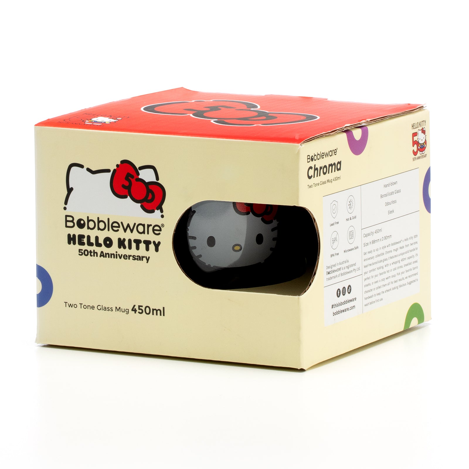 Hello Kitty Chroma Mug 450ML - 50th Anniversary