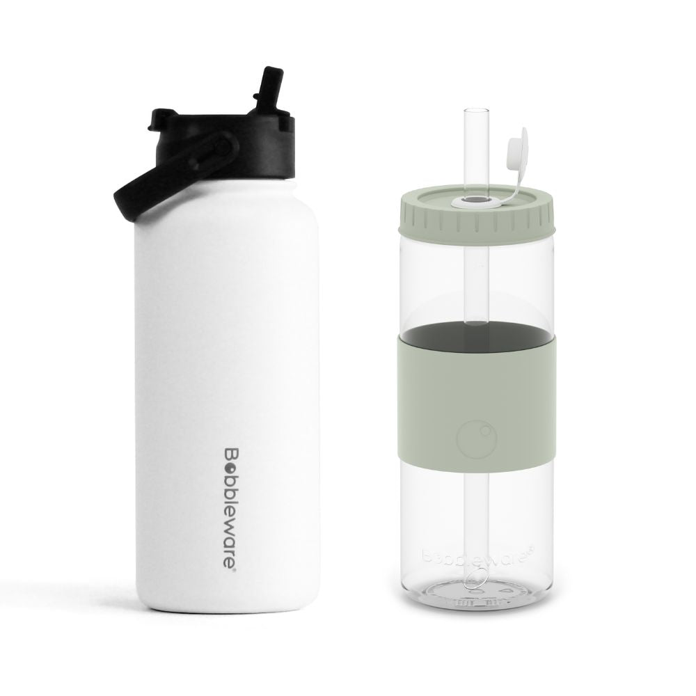 bobbleware reusable bubble tea tumbler and insulated bottle 