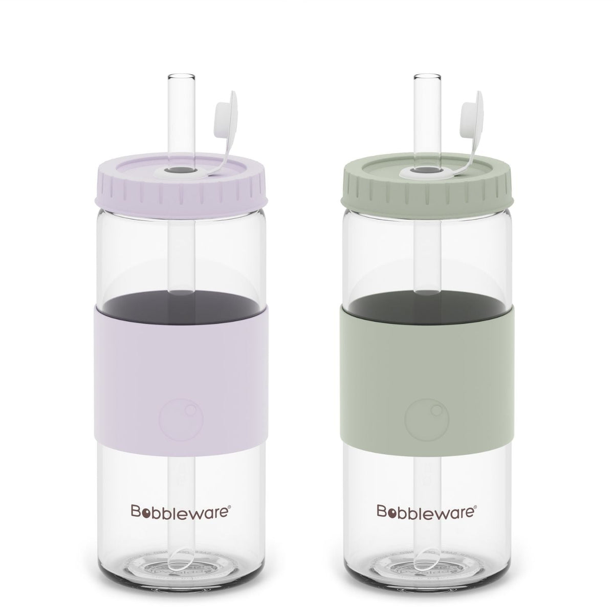 Bundle 16oz/500ml Glass Reusable Straw Tumbler - Bobbleware®