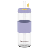 Reusable Straw Tumbler Glass 24oz/700ml - Violet