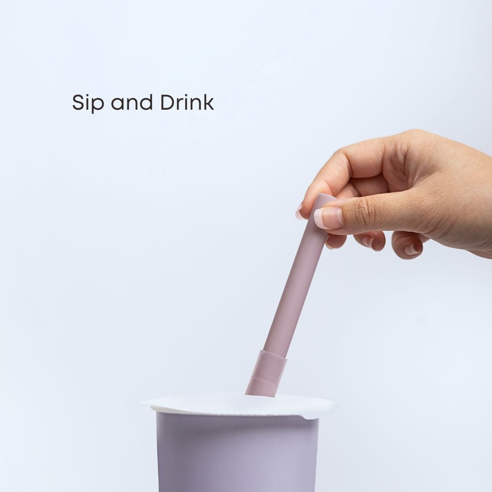 Hiware Angled Tips Reusable Boba Straws for Milk Tea, Multi Colors Combo 8  Pcs