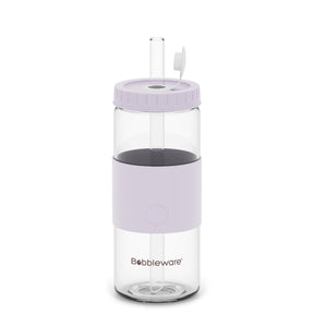 Reusable Straw Tumbler Glass 16oz/500ml - Lilac