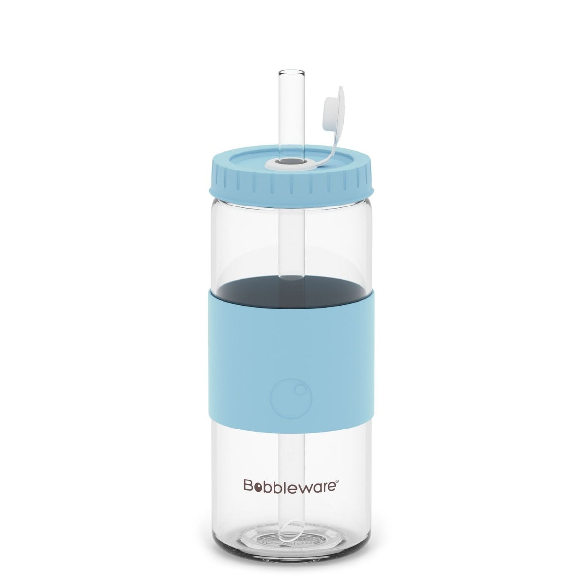 Reusable Straw Tumbler Glass 16oz/500ml - Sky Blue