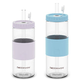 Bundle 500ml & 700ml Glass Reusable Straw Tumbler