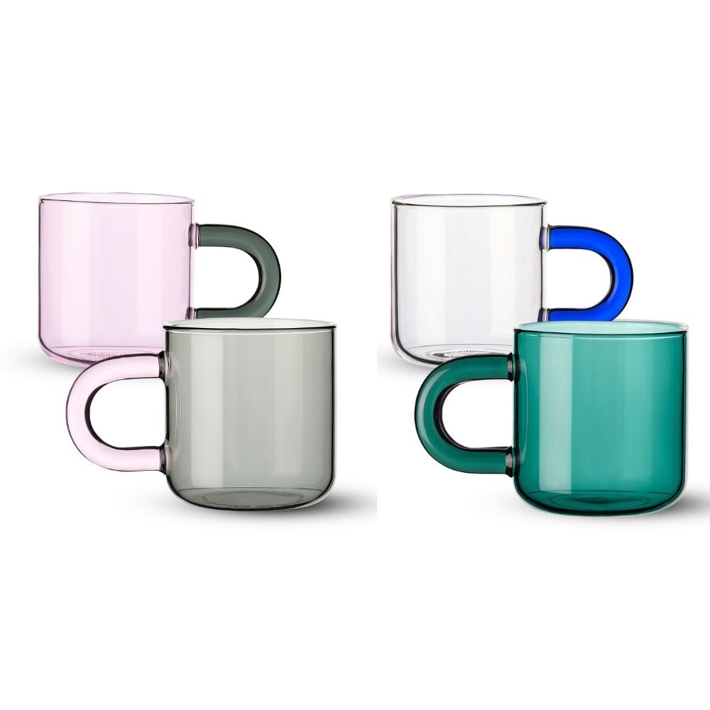 Bundle Chroma Set of 4 Glass Mugs - Bobbleware®