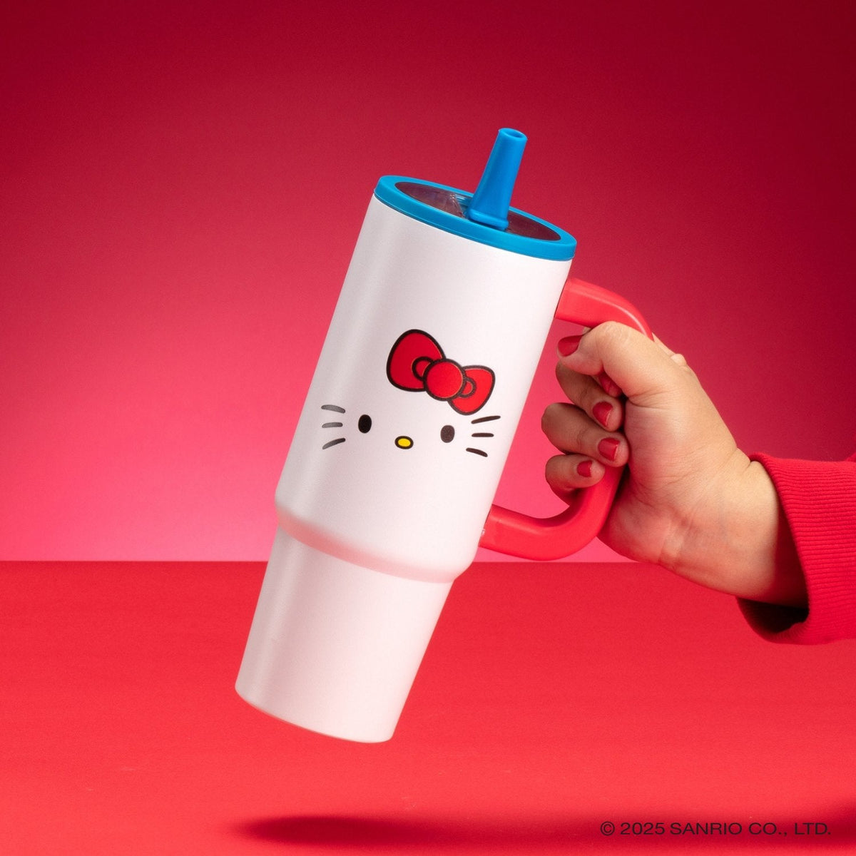 Hello Kitty Hydrate Insulated Tumbler W/ Handle & Flip Straw 30oz/880ml - Bobbleware®