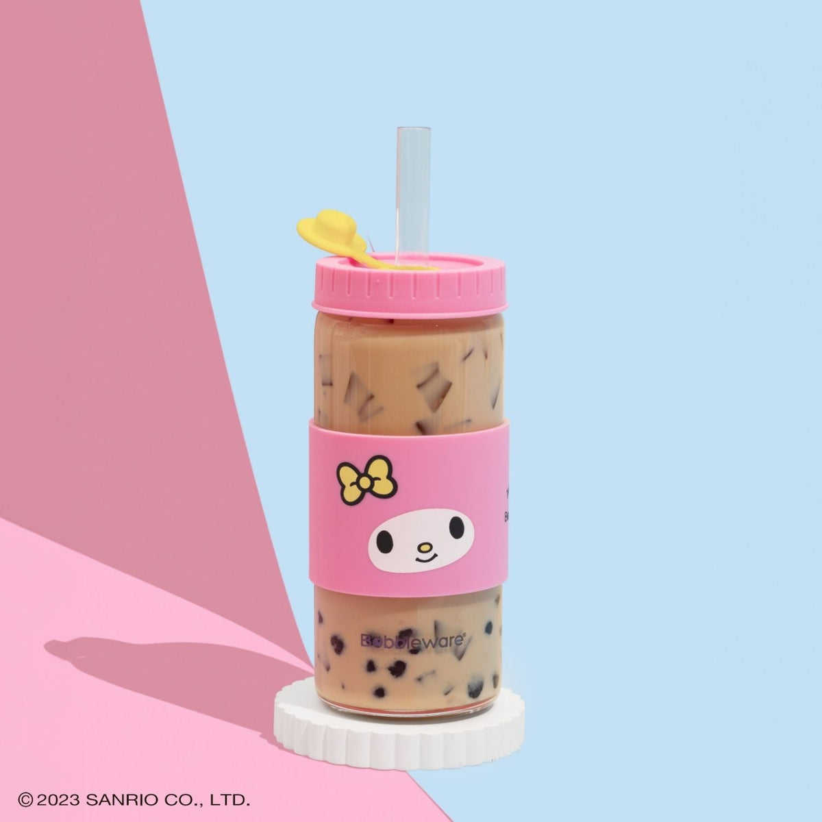Reusable Straw Tumbler Glass 16oz/500ml - Lilac - Bobbleware®