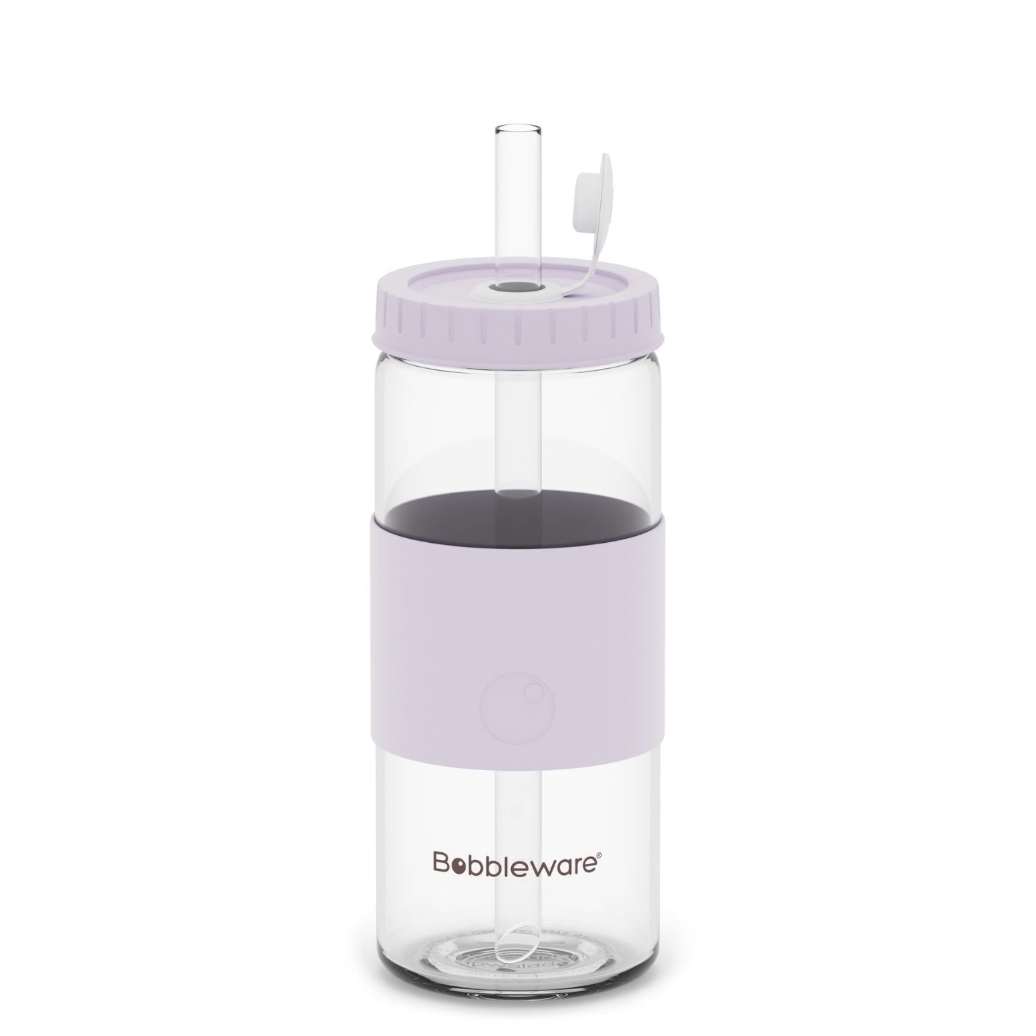 Reusable Straw Tumbler Glass 16oz/500ml - Lilac - Bobbleware®