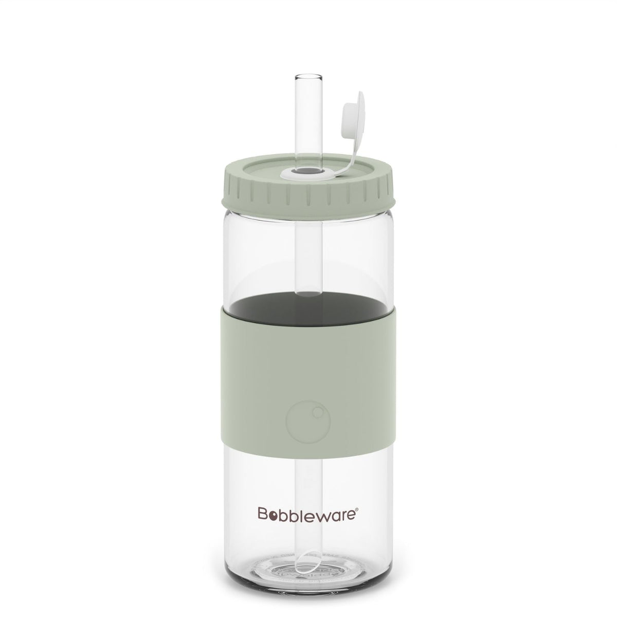 Reusable Straw Tumbler Glass 16oz/500ml - Rose - Bobbleware®