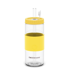 Reusable Straw Tumbler Glass 16oz/500ml - Sunshine - Bobbleware®