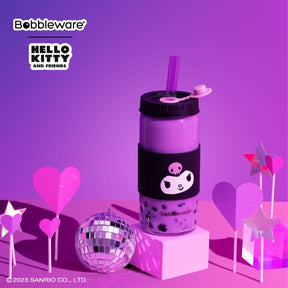 Reusable Straw Tumbler Glass 16oz/500ml - Violet - Bobbleware®