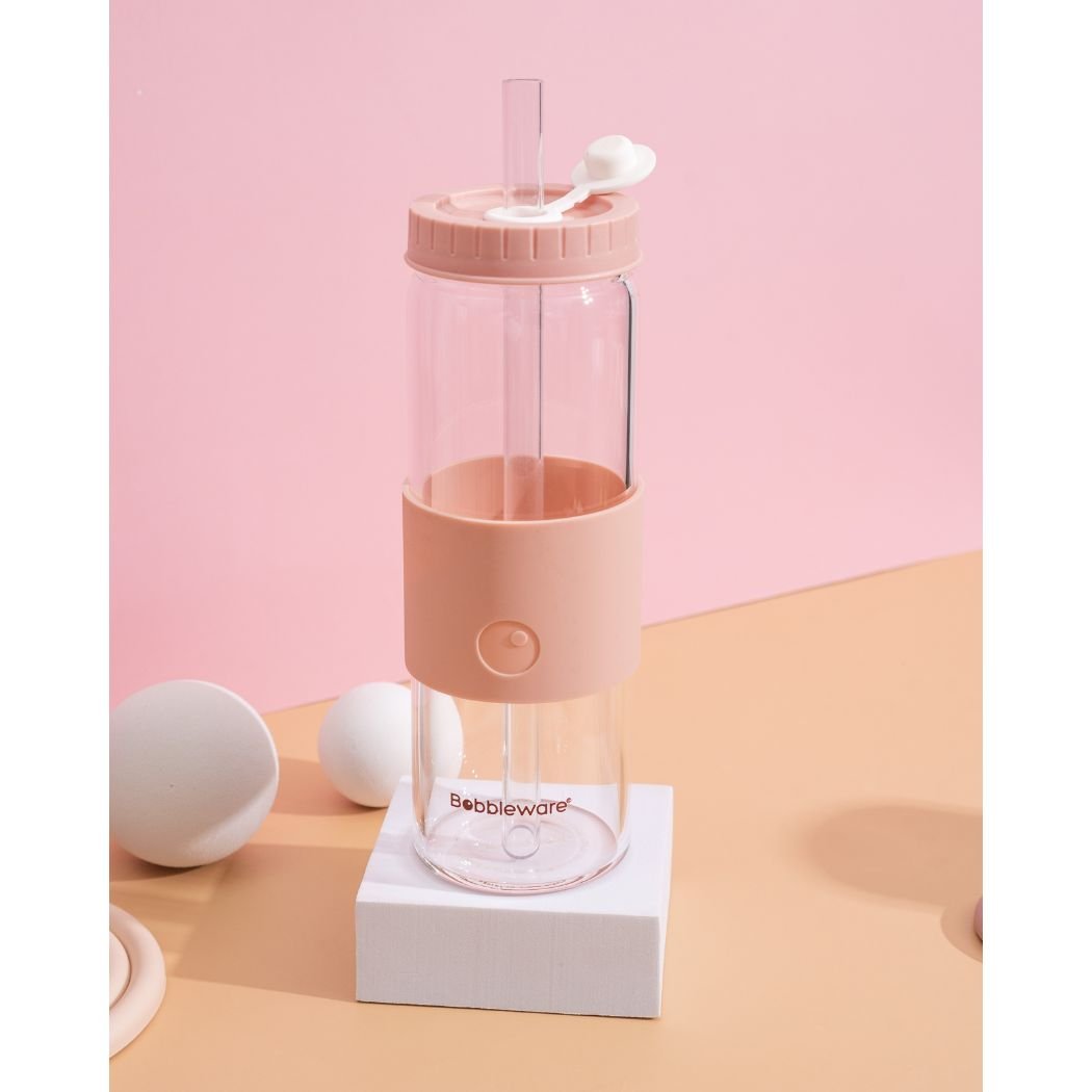 Reusable Straw Tumbler Glass 24oz/700ml - Sunshine - Bobbleware®