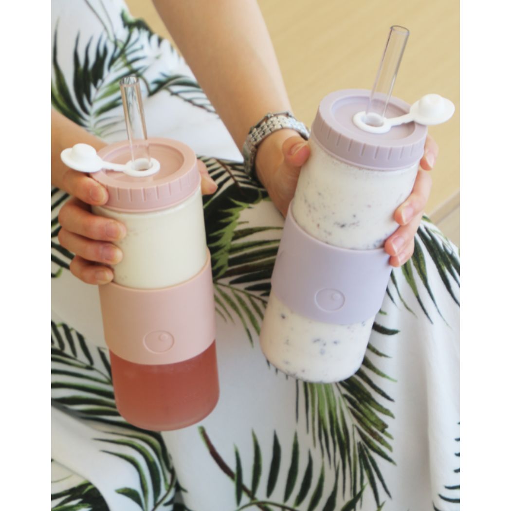 Reusable Straw Tumbler Tritan™ 24oz/700ml - Rose - Bobbleware®