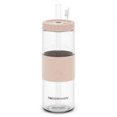 Reusable Straw Tumbler Glass 24oz/700ml - Rose - Bobbleware®