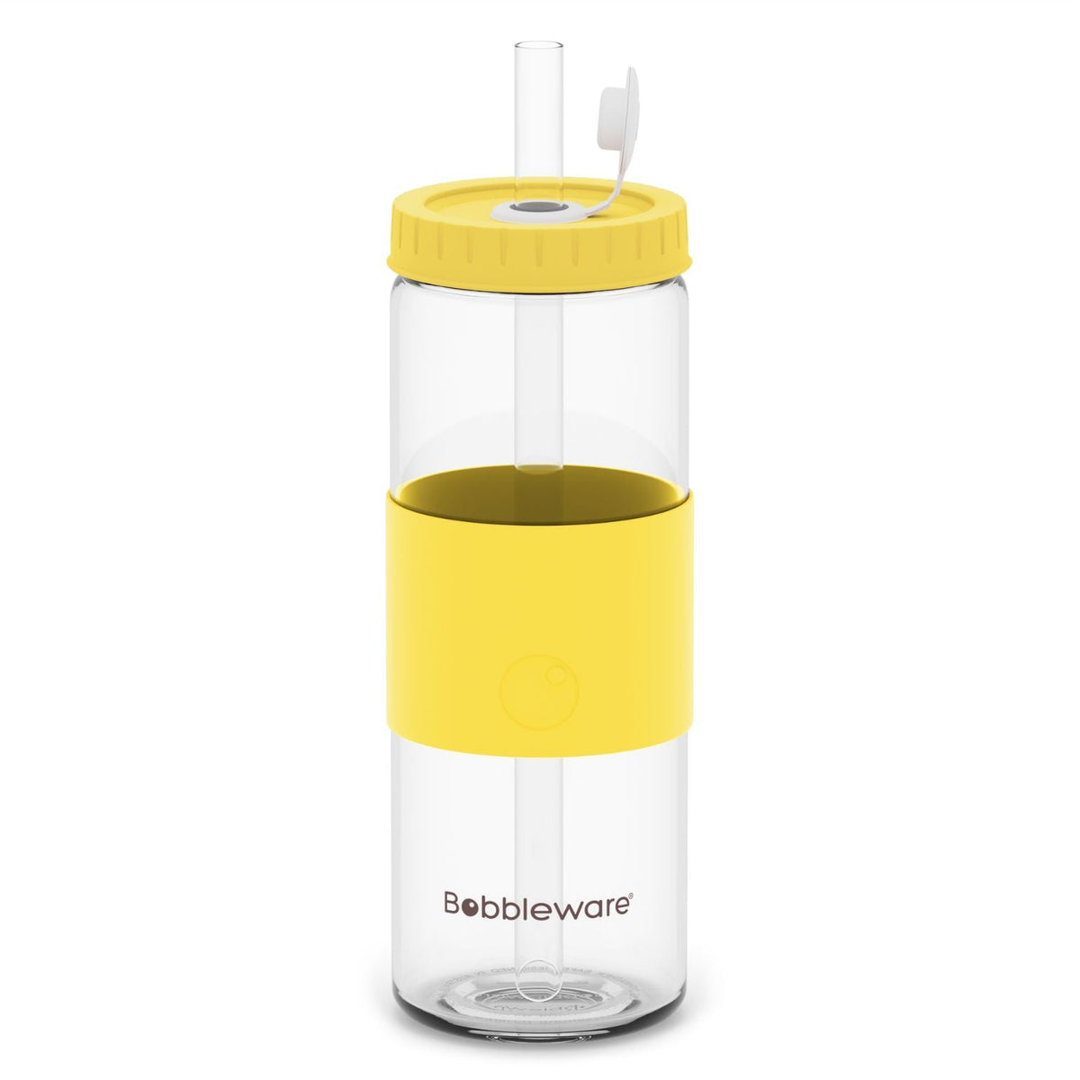 Reusable Straw Tumbler Glass 24oz/700ml - Rose - Bobbleware®
